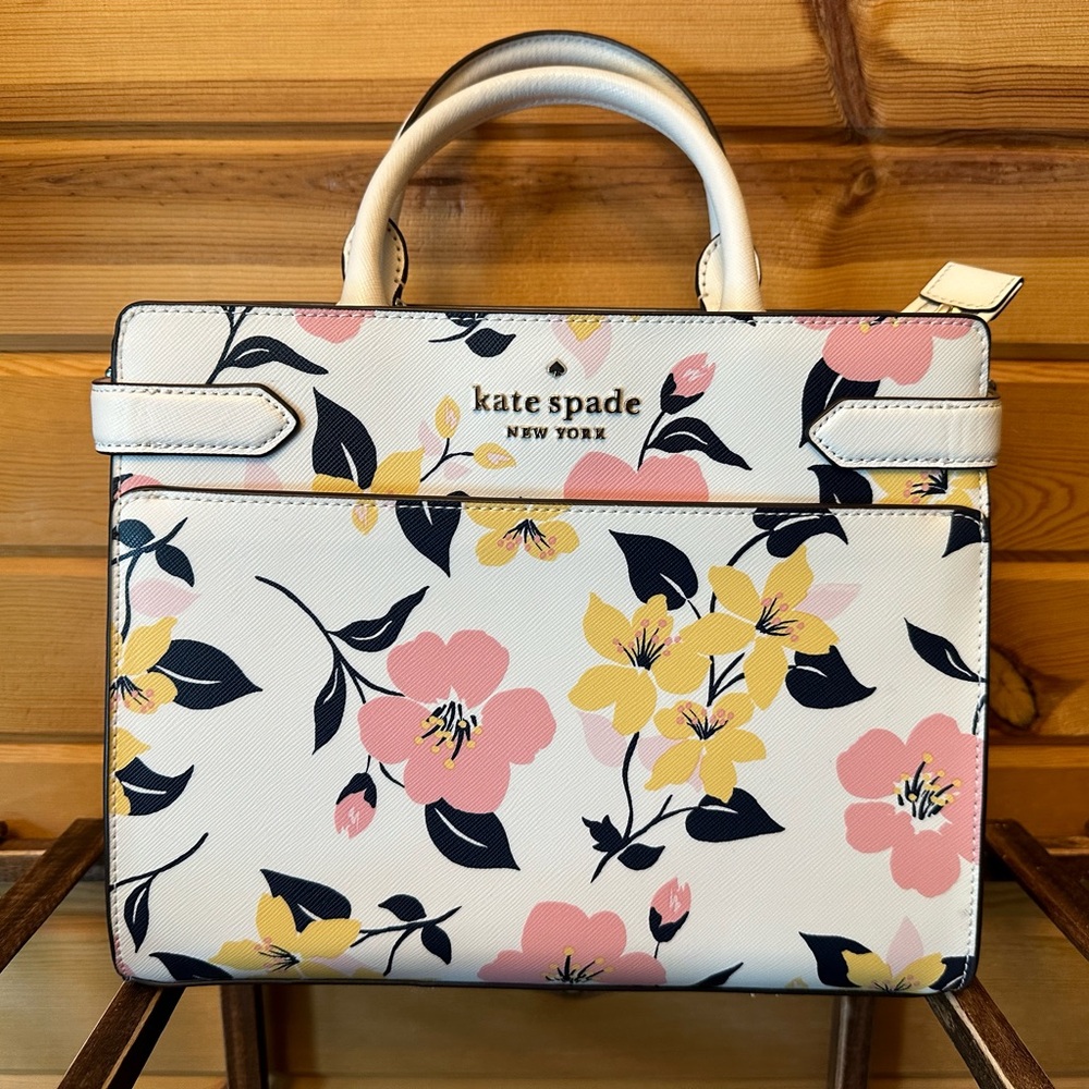 Kate Spade Staci lily blooms medium satchel